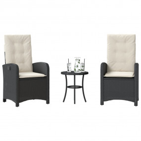 Bistro Set Black and Cream