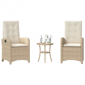 Bistro Set Beige, Cream