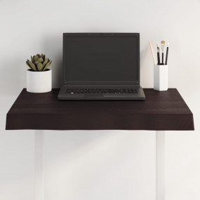 Table Top Dark Brown Solid Oak Wood Medium Table Top Sq...