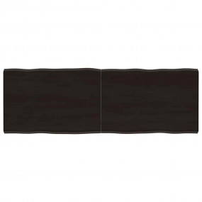 Table Top Dark brown Solid oak wood 55.1 x 19.7 in Fold...