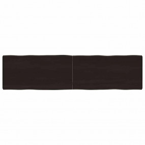 Table Top Dark Brown Solid Oak Wood Large Foldable Tabl...