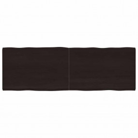 Table Top Dark Brown Solid Oak Wood Large Foldable Tabl...