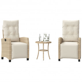 Bistro Set Beige, Cream white