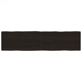 Table Top Dark brown Solid oak wood 78.7 x 19.7 in Fold...