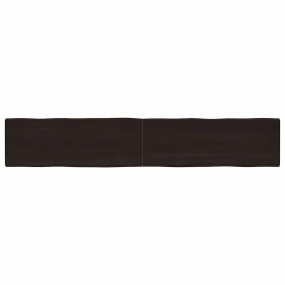 Table Top Dark brown Solid oak wood 86.6 x 15.7 in Dura...