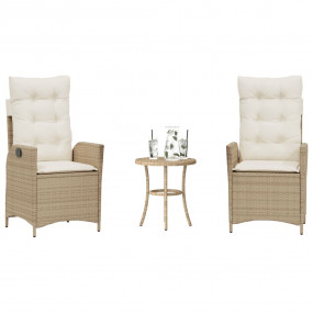 Bistro Set Beige, Cream White