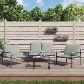 Garden Lounge Set Anthracite, Light Grey