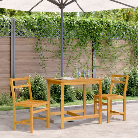 Balcony Set Natural Acacia Wood Solid Acacia wood Compa...