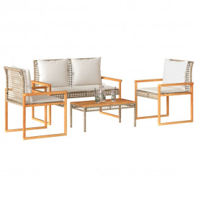 Garden Lounge Set Mix beige and brown