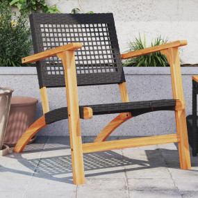 Garden Chair Black and brown