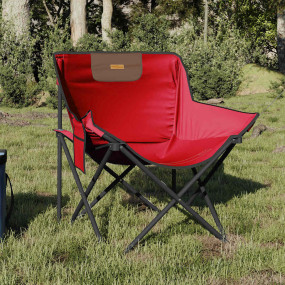 Camping Chair Red Steel and 600D polyester with PE coat...