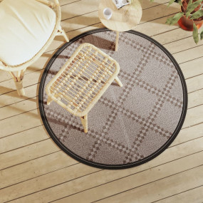 Outdoor Carpet Brown Polypropylene (PP) Large Reversibl...