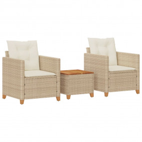 Bistro Set Beige, Cream White