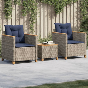 Bistro Set Grey