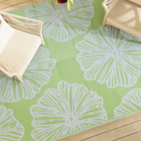 Outdoor Carpet Green Polypropylene 74.8 x 114.2 in Reve...
