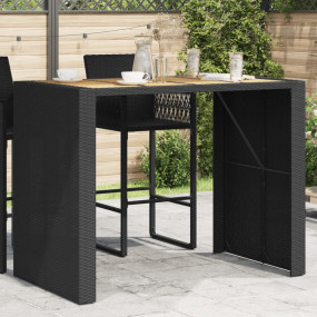 Garden Bar Table Black