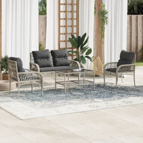 Garden Sofa Set Light grey