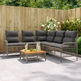 Garden Sofa Set Grey