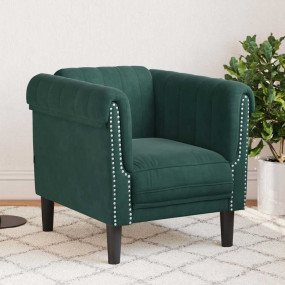 Sofa Chair Dark Green Velvet (100% polyester), plywood,...