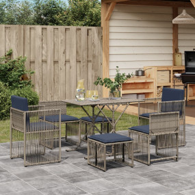 Patio Dining Set Grey
