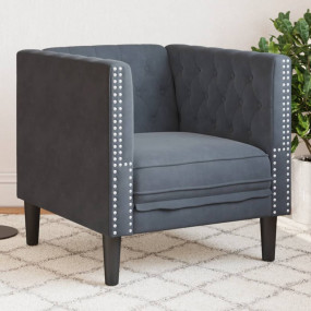 Chesterfield Sofa Chair Dark grey