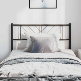 Headboard Black Steel Tall Single Bed Durable Bed Headb...