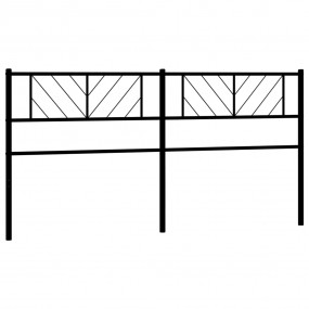 Headboard Black Steel 79 in wide Headboard Rectangular