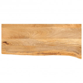 Table Top Natural Solid mango wood 27.6 x 11.8 x 1.0 in