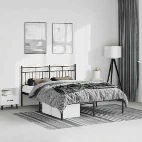 Bed Frame Black Steel King Size Bed Frame Rectangular