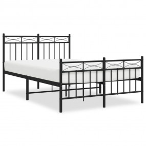 Bed Frame Black Powder-coated steel Small Double Bed Fr...