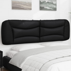Headboard Cushion Black Faux leather, PP fiber King Siz...