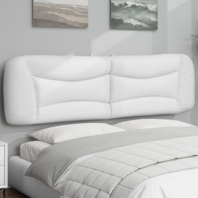 Headboard Cushion White Faux leather, PP fiber 76 in wi...