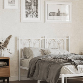 Bed Frame White Steel Tall Full Tough Bed Frame Rectang...