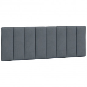 Headboard Cushion Dark grey Velvet (100% polyester) 54 ...