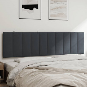 Headboard Cushion Dark grey Velvet (100% polyester) 72 ...
