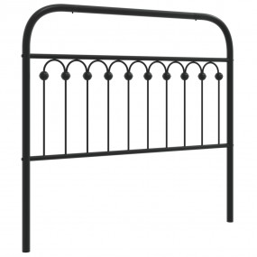 Headboard Black Steel Tall Single Durable Headboard