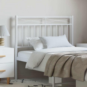 Headboard White Steel Tall Single Durable Headboard