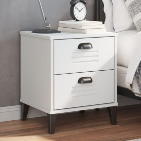 Bedside Table White Engineered wood Medium Bedside Tabl...