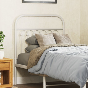 Headboard White Steel Tall Single Durable Headboard