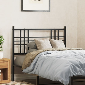 Headboard Black Steel Tall Single Durable Headboard