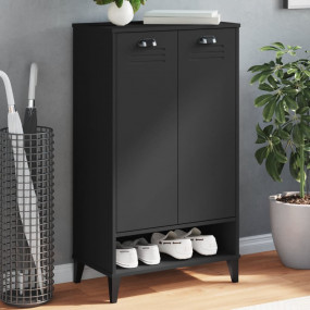 Shoe Storage Black Engineered wood 23.6x13.8x42.1 in Sh...