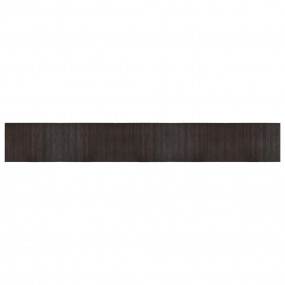 Rug Dark Brown Bamboo, Polypropylene 27.6 x 196.9 in