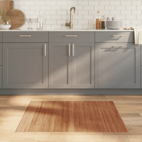 Rug Brown Bamboo 31.5 x 39.4 in Bamboo Rug Rectangular ...
