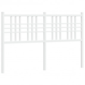 Headboard White Steel 47.2 in Appealing Design Headboar...
