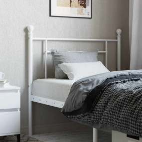 Headboard White Steel Twin/Tall Attractive Design Bed H...