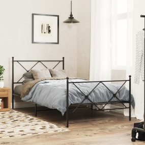 Bed Frame Black Steel Twin Bed Frame Rectangular