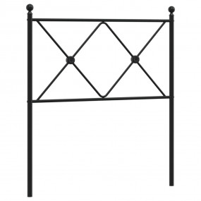 Headboard Black Steel Tall Twin Durable Bed Headboard