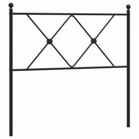 Headboard Black Steel Twin Durable Headboard Rectangula...