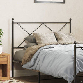 Headboard Black Steel Tall Twin Bed Durable Headboard