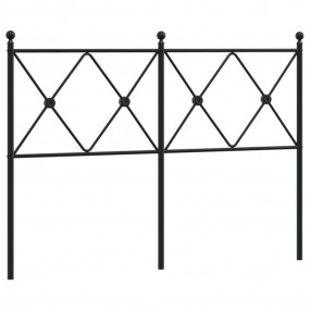 Headboard Black Steel 47.2 in width Durable Headboard